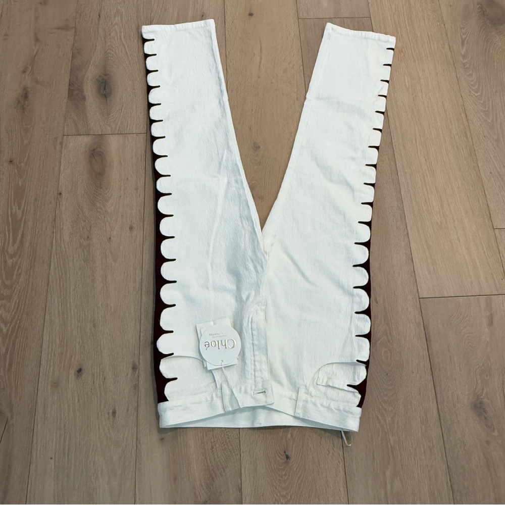 Chloe exclusive Net‎ a Porter White Ankle Jeans